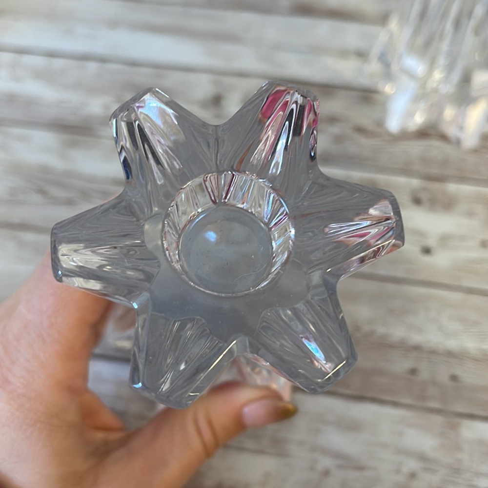 Crystal candle stick holders - Picture 3 of 6
